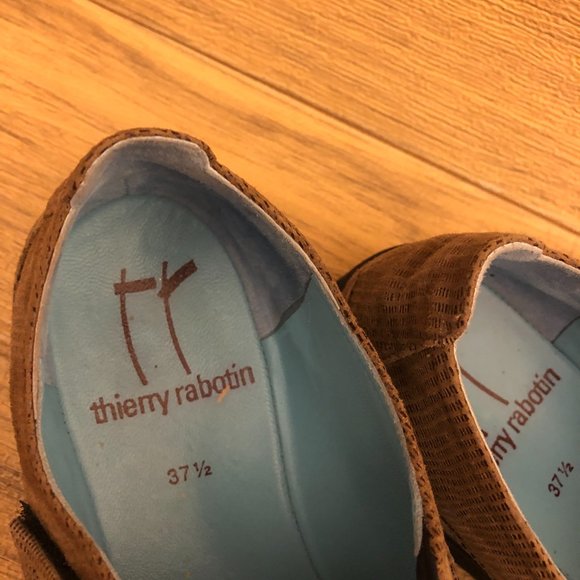 Thierry Rabotin women snakeskin leather Lena slip on shoes 6.5-7 - Picture 4 of 8